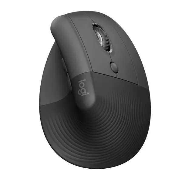 Logitech Lift Vertical Ergonomic Wireless and Bluetooth Mouse – Graphite – 910-006473
