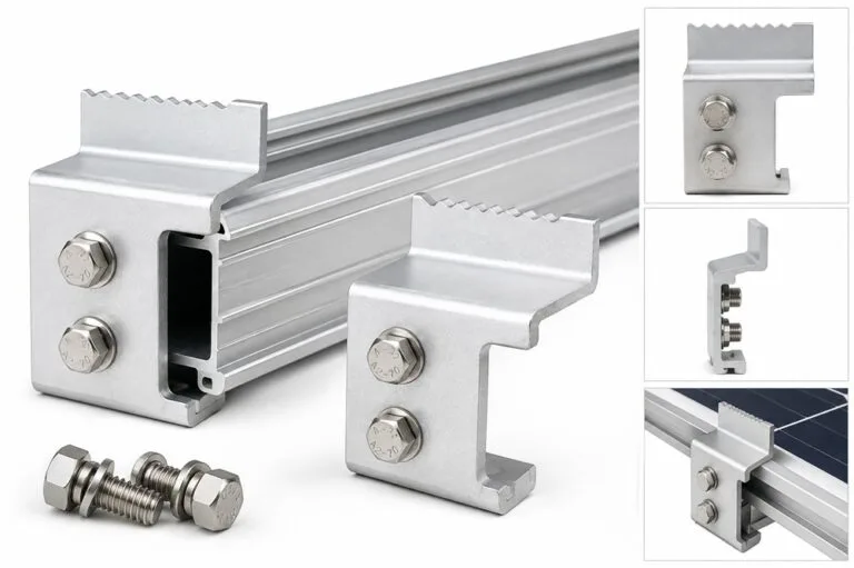 Solar Panel End Clamps | Aluminium Mounting Clamps Kenya