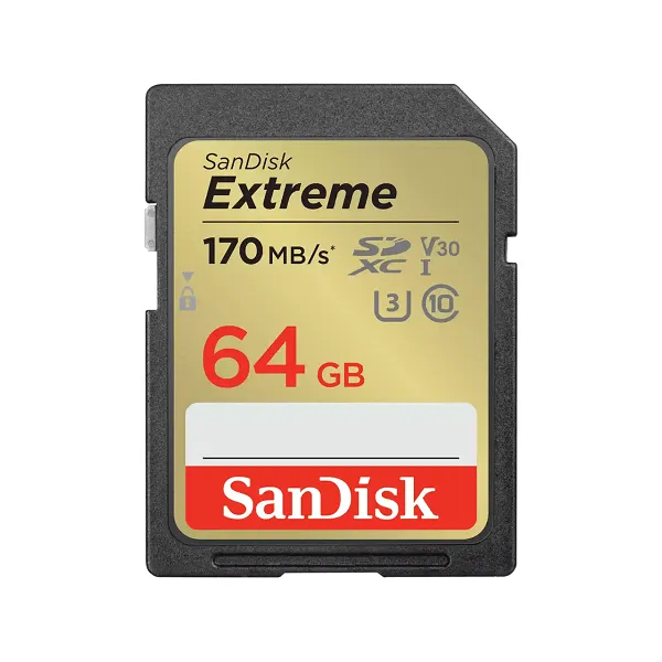SanDisk Extreme SD UHS-I Card 64GB – SDSDXV2-064G-GNCIN