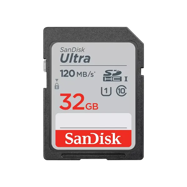 SanDisk Ultra SDXC 32GB 120MB/s Class 10 UHS-I Card – SDSDUN4-032G-GN6IN