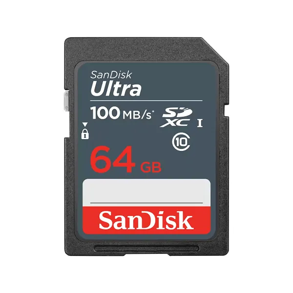 SanDisk Ultra SDXC 64GB 100MB/s Class 10 UHS-I – SDSDUNR-064G-GN3IN