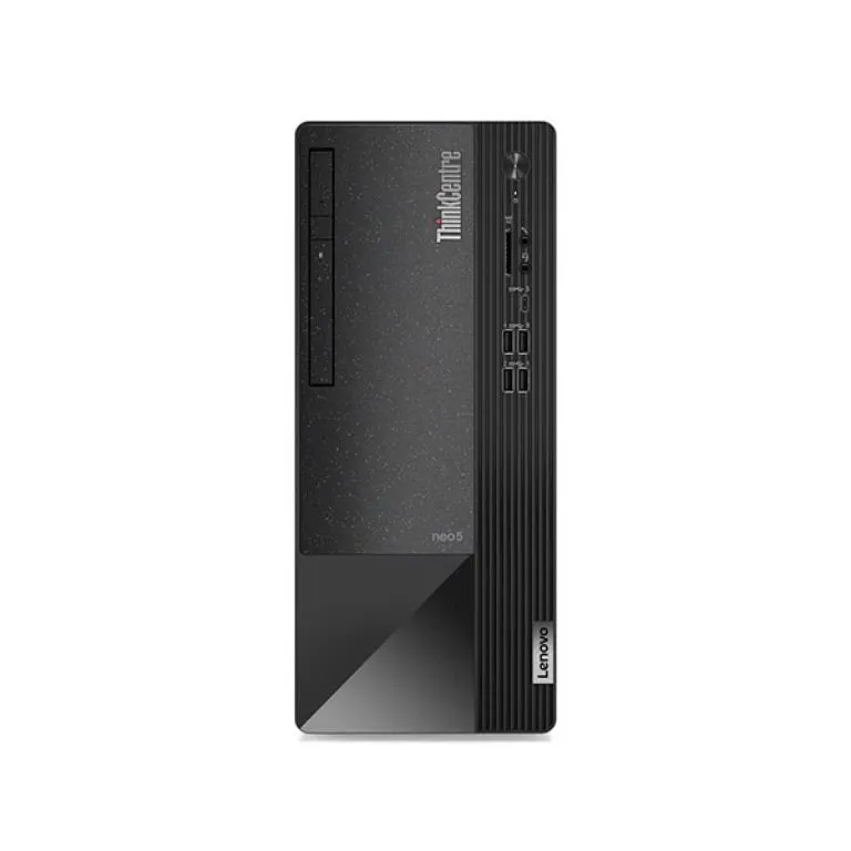 Lenovo ThinkCentre Neo 50T Gen 4 desktop PC with Intel Core i3 processor, 8GB RAM, 256GB SSD in a compact tower form, ideal for business use. Lenovo ThinkCentre Neo 50T Gen 4 Core i3 CPU